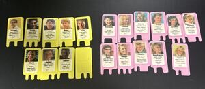 Girl Talk Date Line Dating Game 20 Replacement Parts Teen Cards Yellow Pink